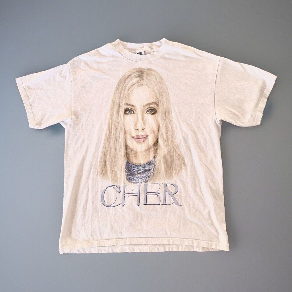 RARE Vintage Cher 2002 Tour T-shirt Big Graphic Sz XL‎ Living Proof Music Y2K